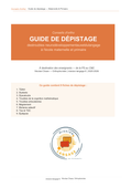 Guide de dépistage des troubles neurodéveloppementaux et du langage
