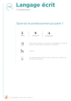 Quel est le professionnel qui parle ?