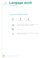 Trouve le cartable mystère
