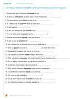 Antonymes en fin de phrases