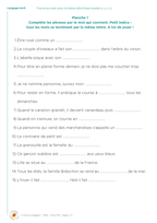 Trouve les mots avec la même lettre finale muette (r, s, x, r)
