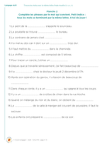 Trouve les mots avec la même lettre finale muette (r, s, x, r)