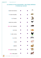 Quel animal correspond à cette définition ?