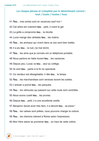 Les déterminants  tout / toute / toutes / tous