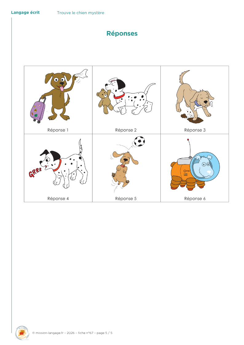 Trouve le chien mystère