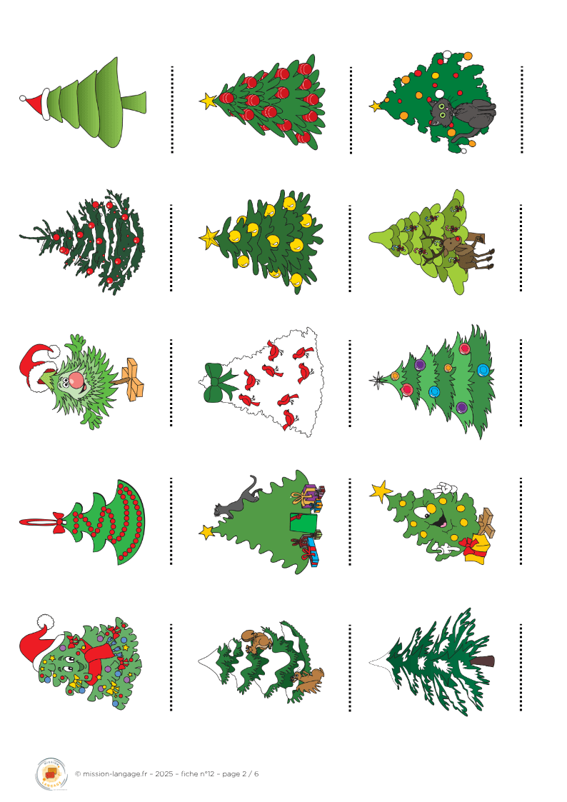 Sapin mystère : jeu de “qui est-ce ?”