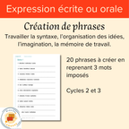 Création de phrases