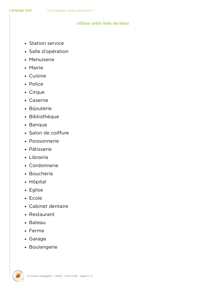 Où travaille cette personne ?