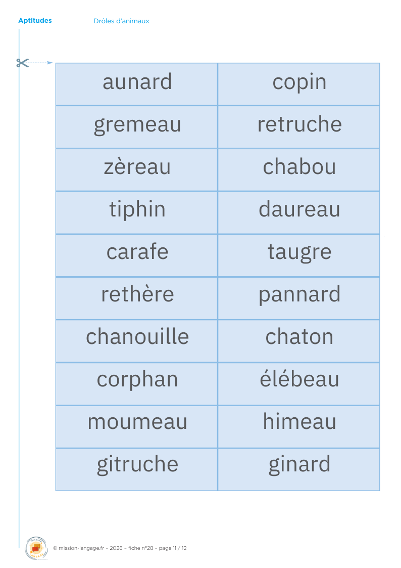 Drôles d’animaux