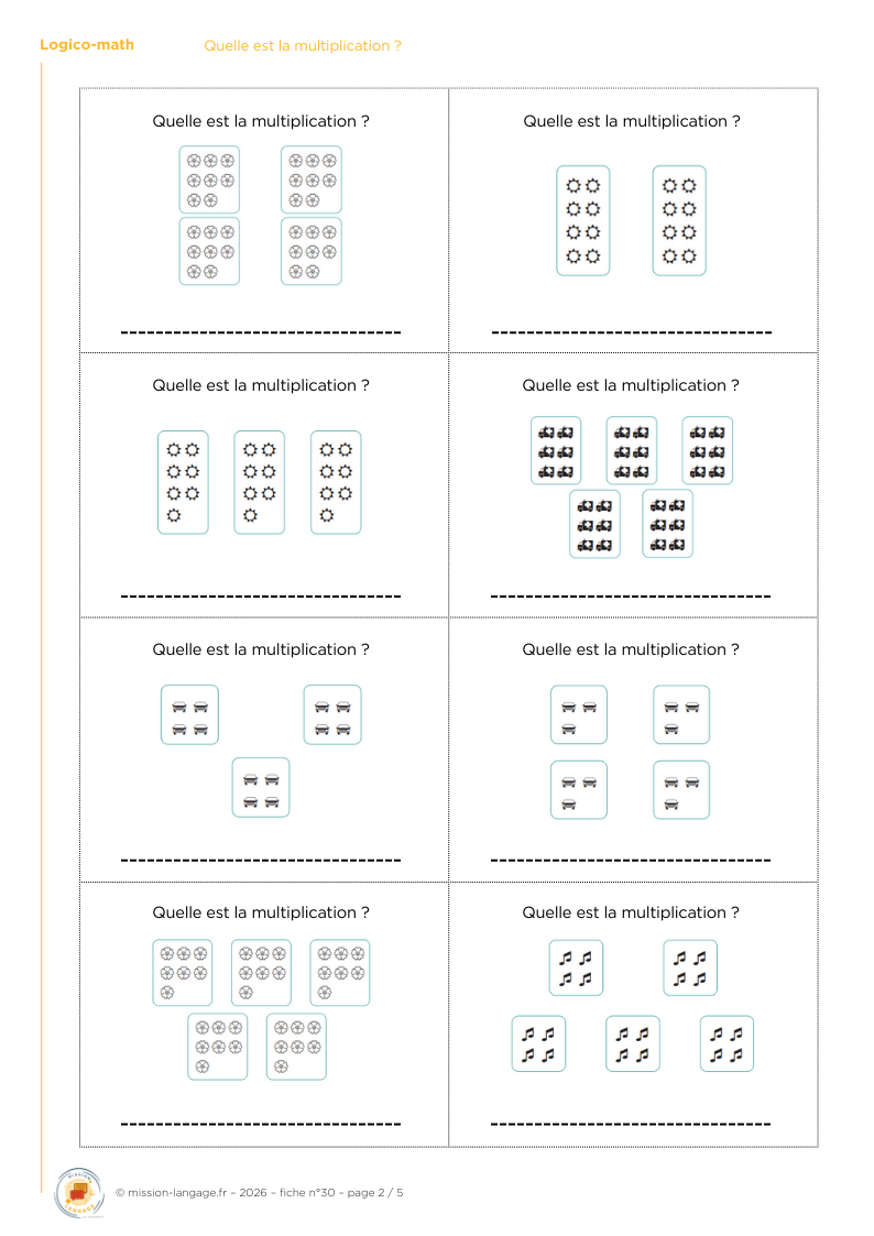 Quelle est la multiplication ?