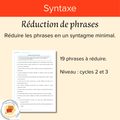 Réduction de phrases