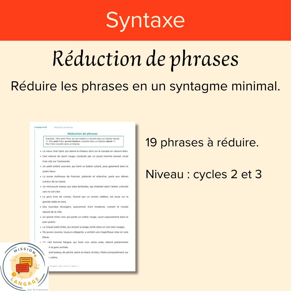 Réduction de phrases