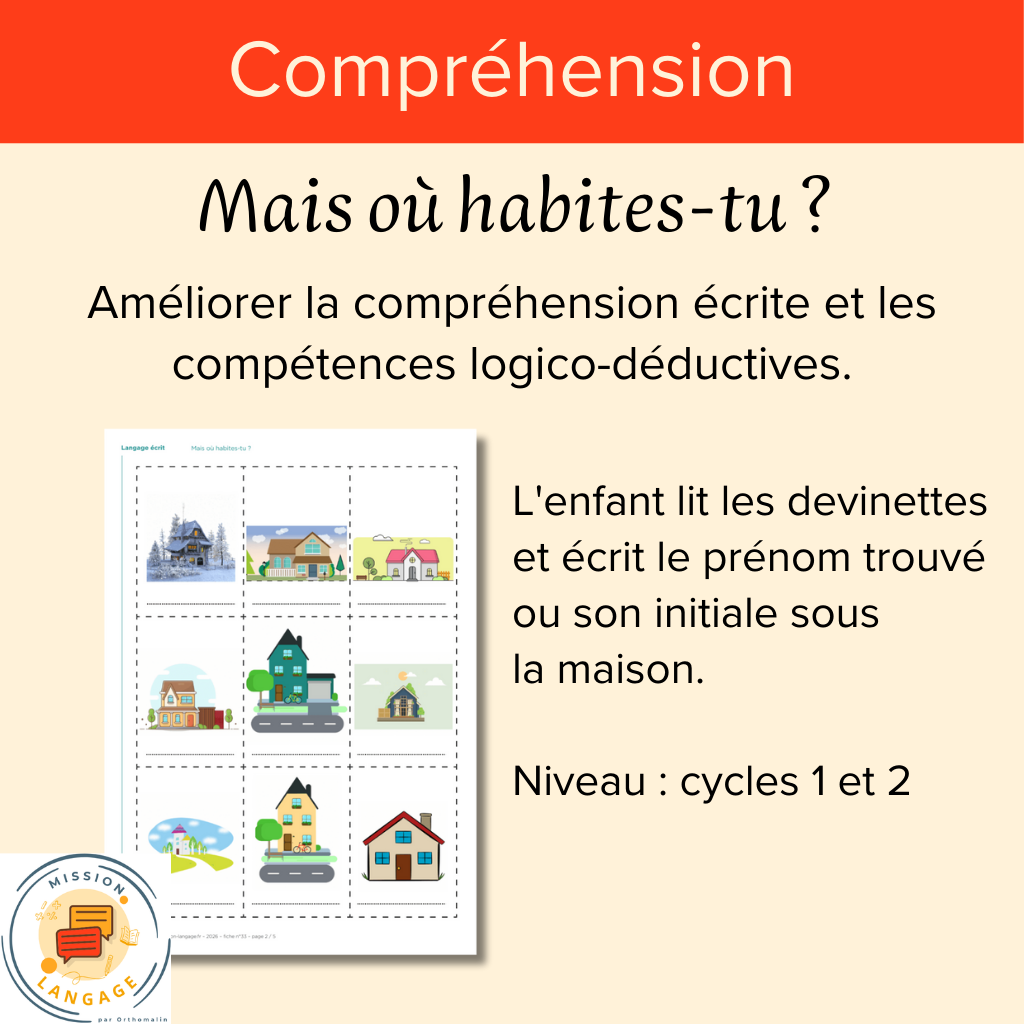 Mais où habites-tu ?