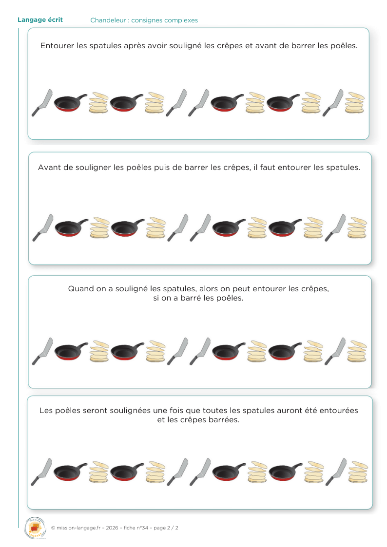 Chandeleur : consignes complexes