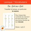 Du - fort au + fort