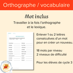 Mots inclus
