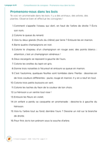 Compréhension de consignes - Promenons-nous dans les bois