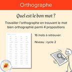 Quel est le bon mot ?