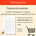 Faisons les courses