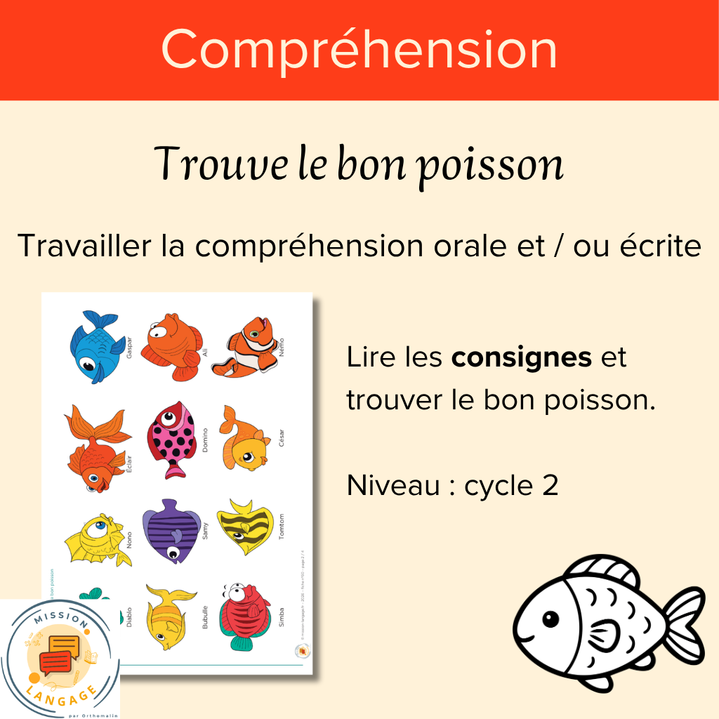 Trouve le bon poisson