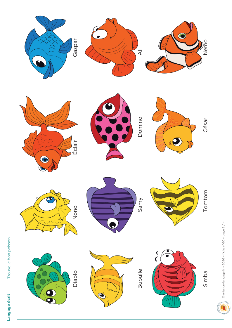 Trouve le bon poisson