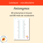 Antonymes