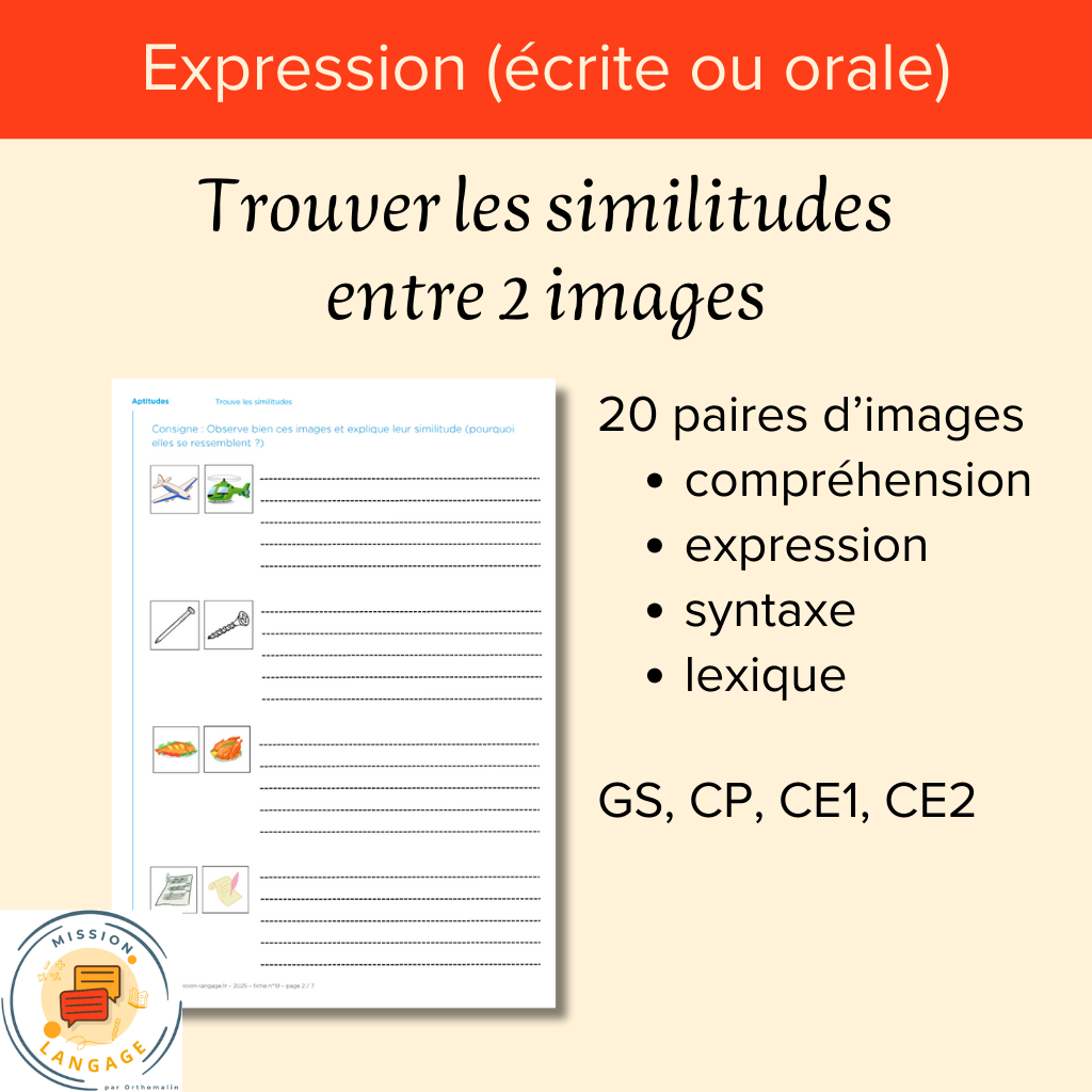 Trouve les similitudes